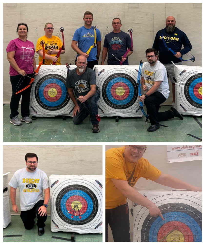 Guess what new sport BDHS has?  Teachers trained today- awards to Mr LeSarge and Ms Marchand for best bullseyes!