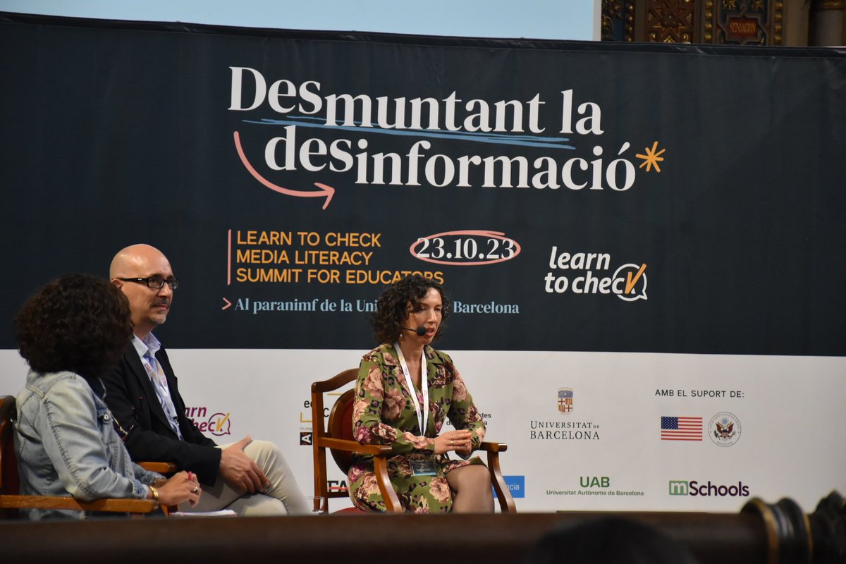 francescfarre08's tweet photo. La desinformació és un repte crític en l'era digital. A la jornada "Desmuntant la Desinformació" hem explorat estratègies per identificar i combatre la difusió de notícies falses #LTCSummit https://t.co/wMsfzxdJot