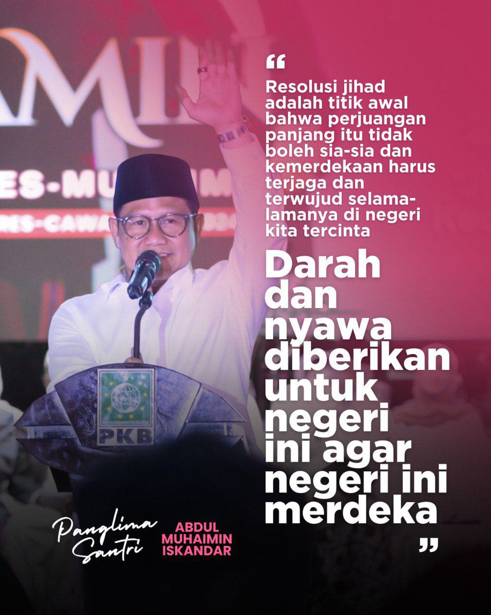 Aaliyahbd1's tweet photo. 𝙿𝚊𝚗𝚐𝚕𝚒𝚖𝚊 𝚜𝚊𝚗𝚝𝚛𝚒, Berjiwa Pemimpin

#AMIN𝙿𝚊𝚜𝚕𝚘𝚗𝚂𝚊𝚗𝚝𝚛𝚒
#AniesMuhaimin2024
#JangkarDesaGresik

@cakiminNOW
@DPP_PKB https://t.co/5pXUhJpsAX
