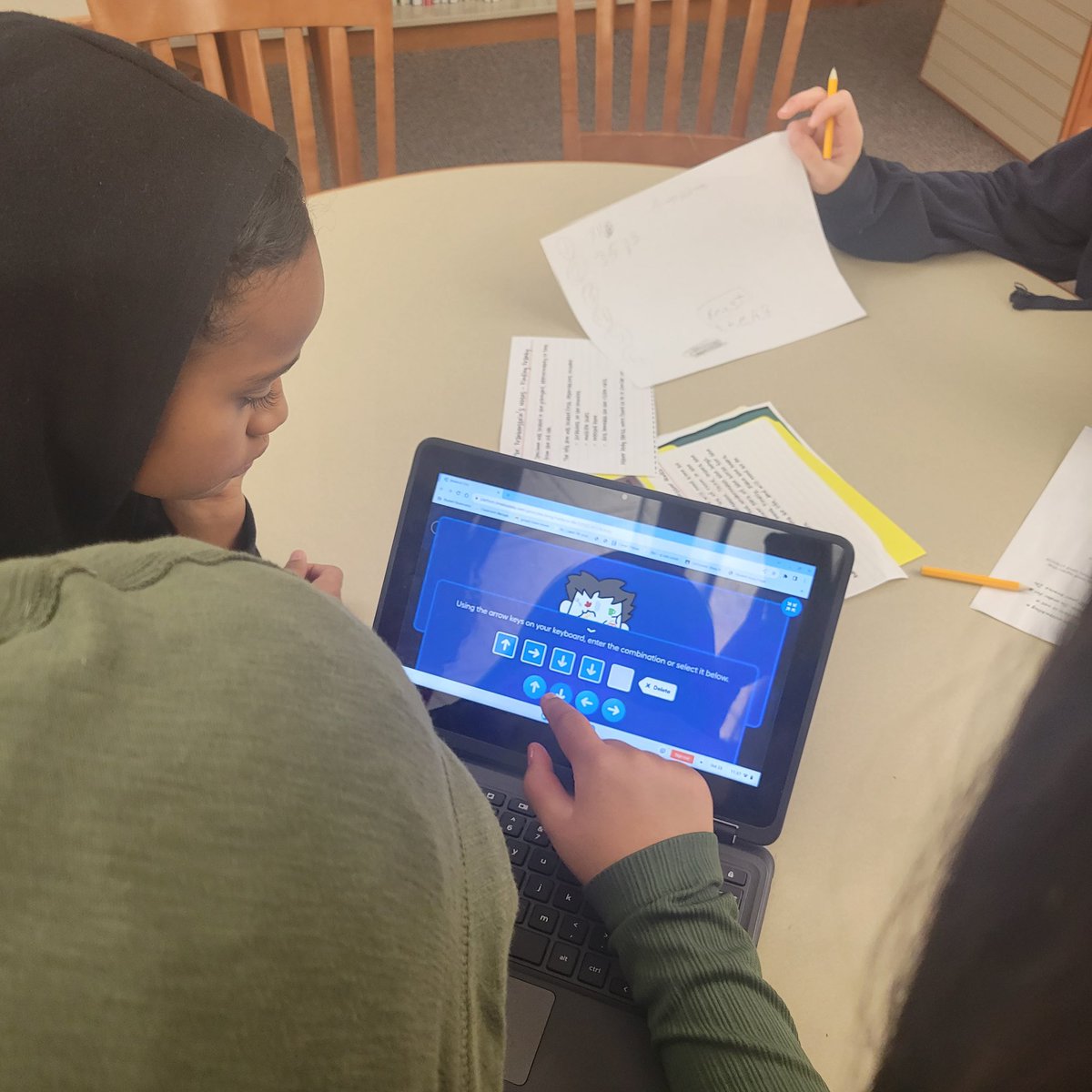 techdirSCCSD's tweet image. Our 6th graders were "LOCKSTARS" during Library with Ms. Mason today as they worked through math and science puzzles to help Frankenstein break out! #breakoutedu #clipperpride