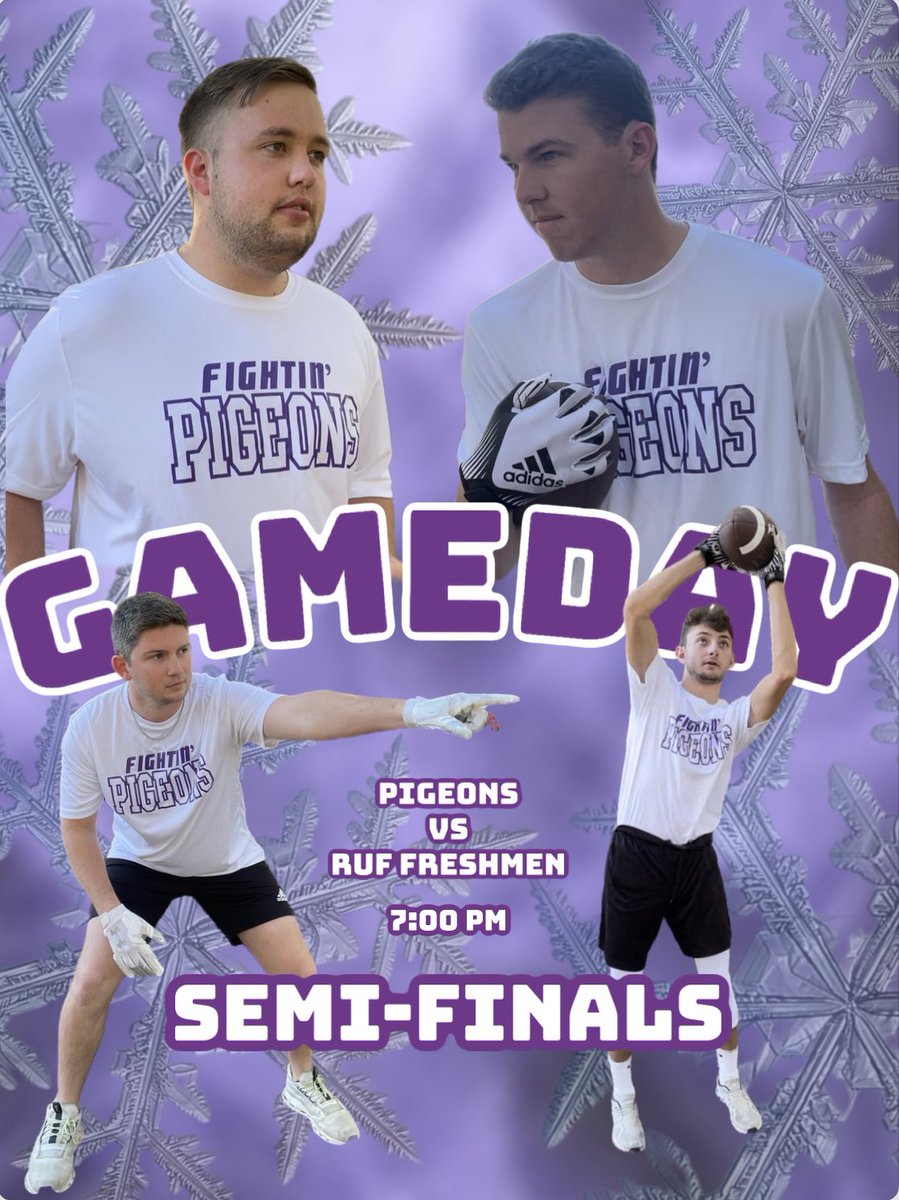 FightinPigeons's tweet photo. 🆚RUF Freshmen
🕙7:00 PM
📍Intramural Football Fields https://t.co/kMv0pIAZaV