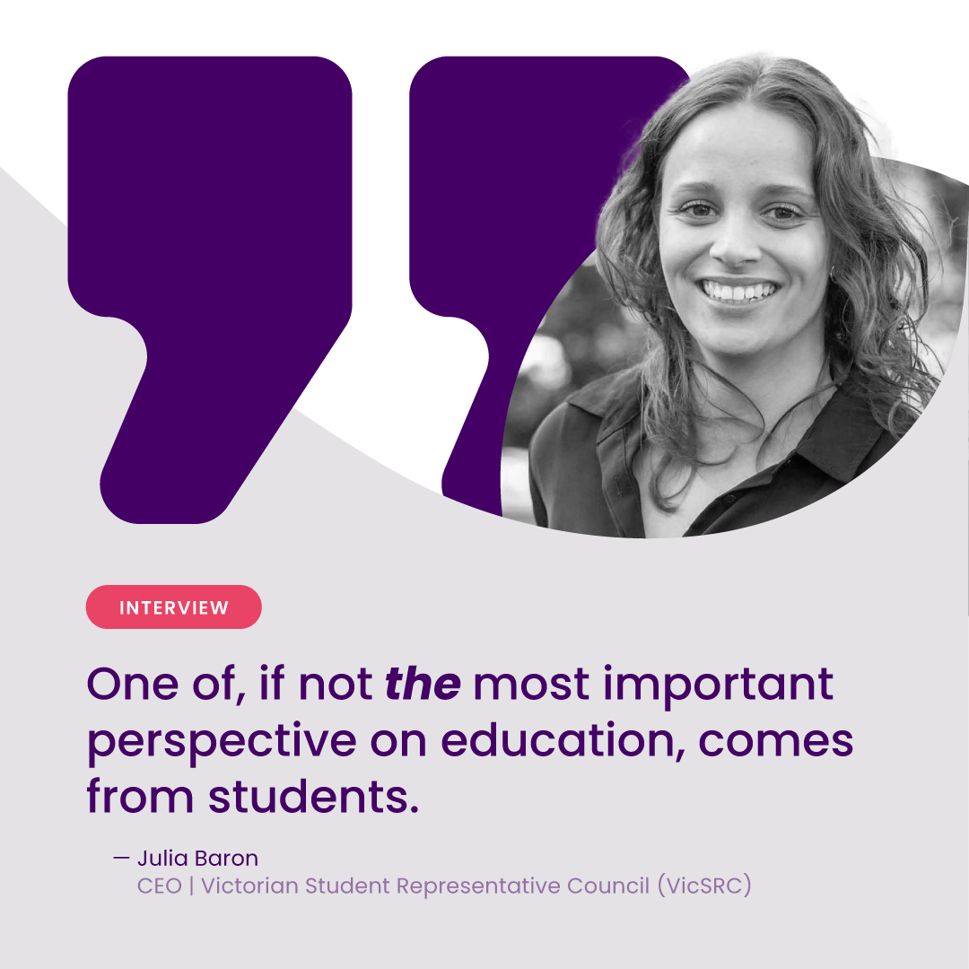 Student Representative Councils are a vital part of student led advocacy for our education system.

We spoke to <a href="/VicSRC/">VicSRC</a> CEO Julia Baron on the importance of student representation and collaboration in the lead up to BTDS2024.

Read our article here: buff.ly/3QtAfbZ