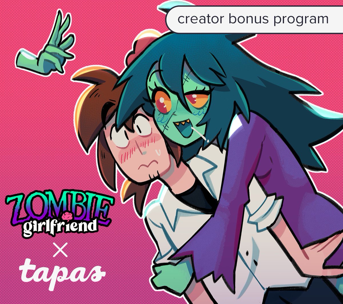 ✨I'm now part of TAPAS CREATOR BONUS PROGRAM! ✨ That means you can support me & 'My Girlfriend is a Zombie?!' by READING IT FOR FREE! (wowie!!) Give it a sub ---> tapas.io/series/My-Girl…