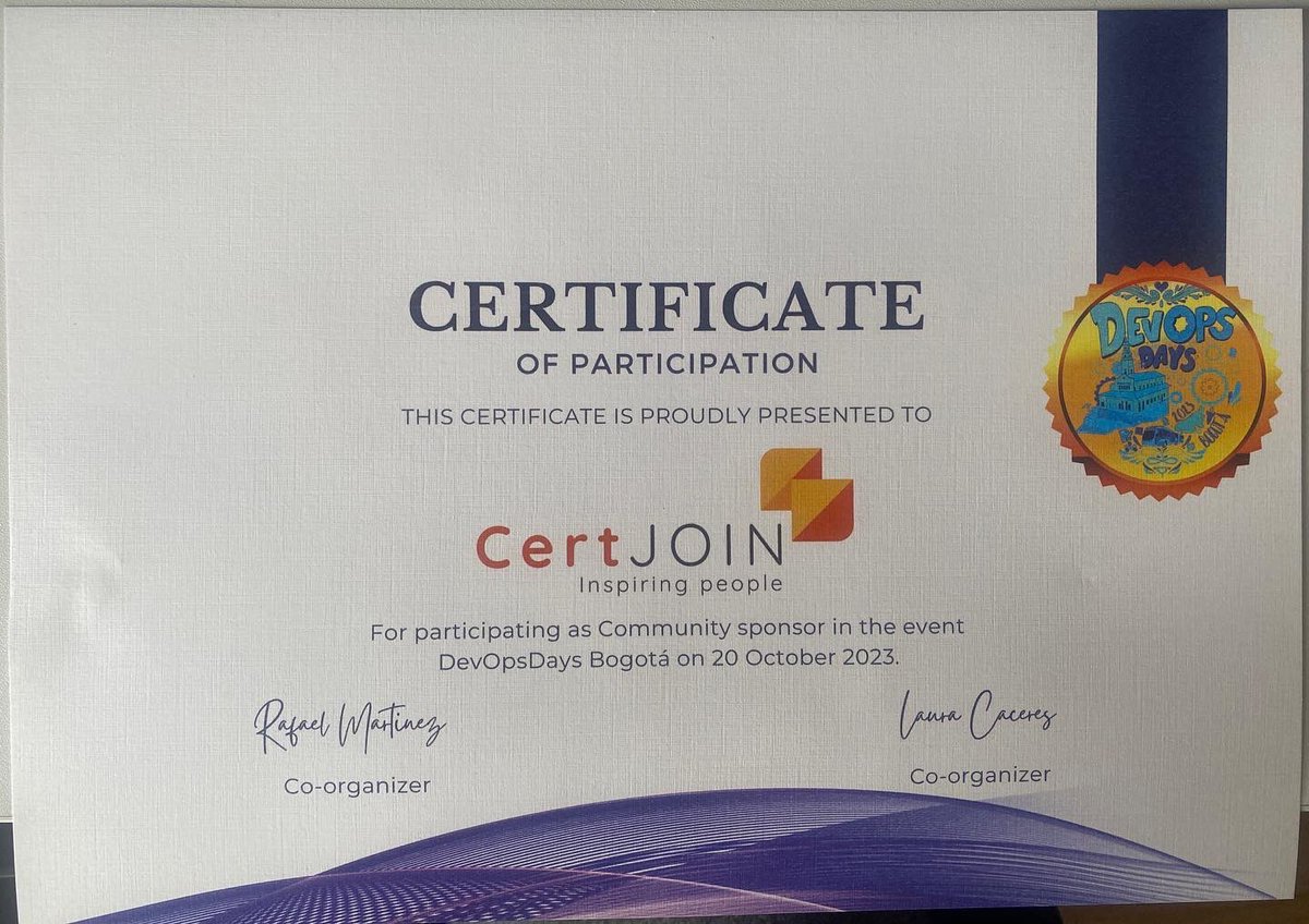 cert_join's tweet image. 🙌 What an amazing DevOpsDays 2023 it has been! 🚀 Thank you to everyone who joined us for this incredible event. 🙏 We&apos;re filled with gratitude for the insightful talks, vibrant discussions, and fantastic networking. 🗣️
DevOps community! 🙋‍♀️🙋‍♂️🚀 #DevOpsDaysBogota2023 #Gratitude