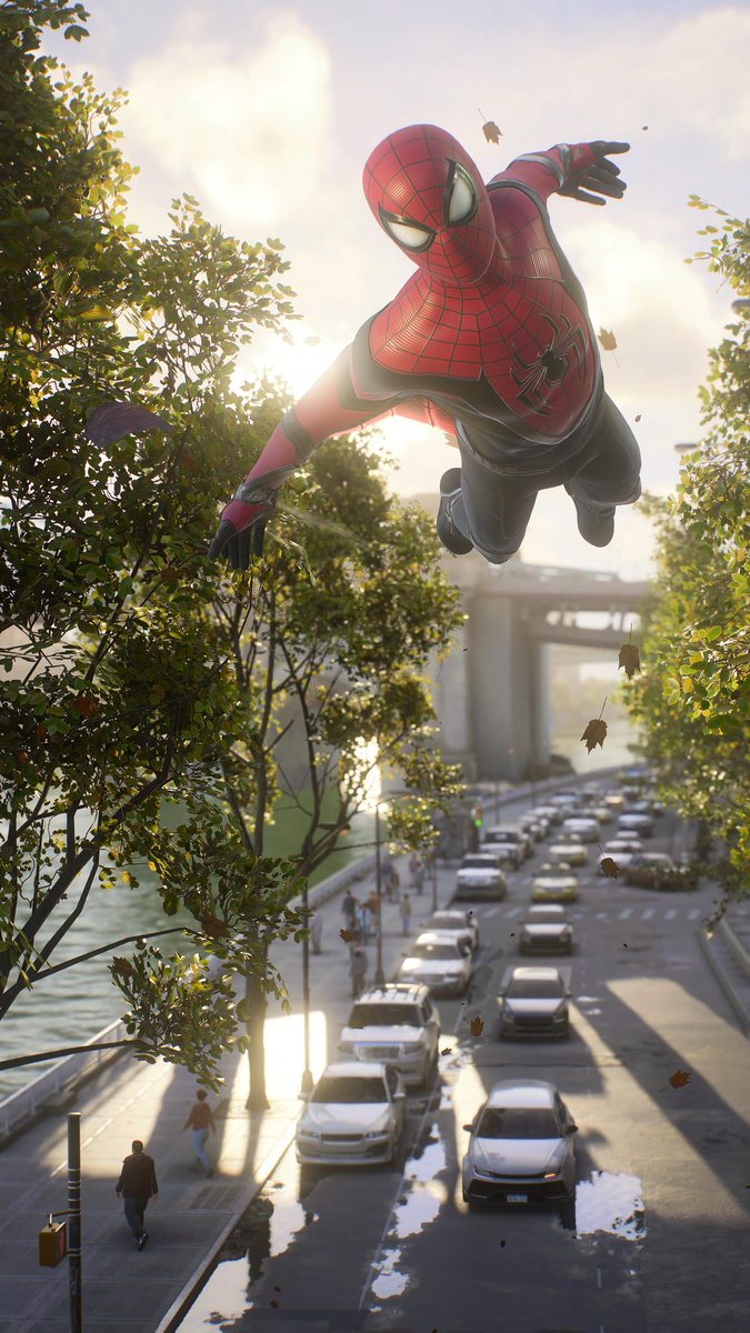 dieandreshoot's tweet photo. Spidey in 9:16 format [Tap for full image] 
🎮:#MarvelsSpiderMan2 
⚙️:@insomniacgames 
🔖:#InsomGamesCommunity #SpiderMan2 #SpiderMan2PS5 https://t.co/X9sNEdDOXn