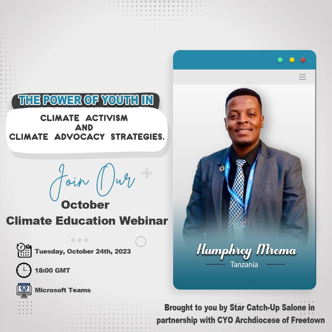 starcatchupsl's tweet photo. MEET OUR SPEAKERS

Click the link for their detailed profile:

https://t.co/Wm1adaxUlk

#climatechange
#climateeducation https://t.co/SGz00FFFWE