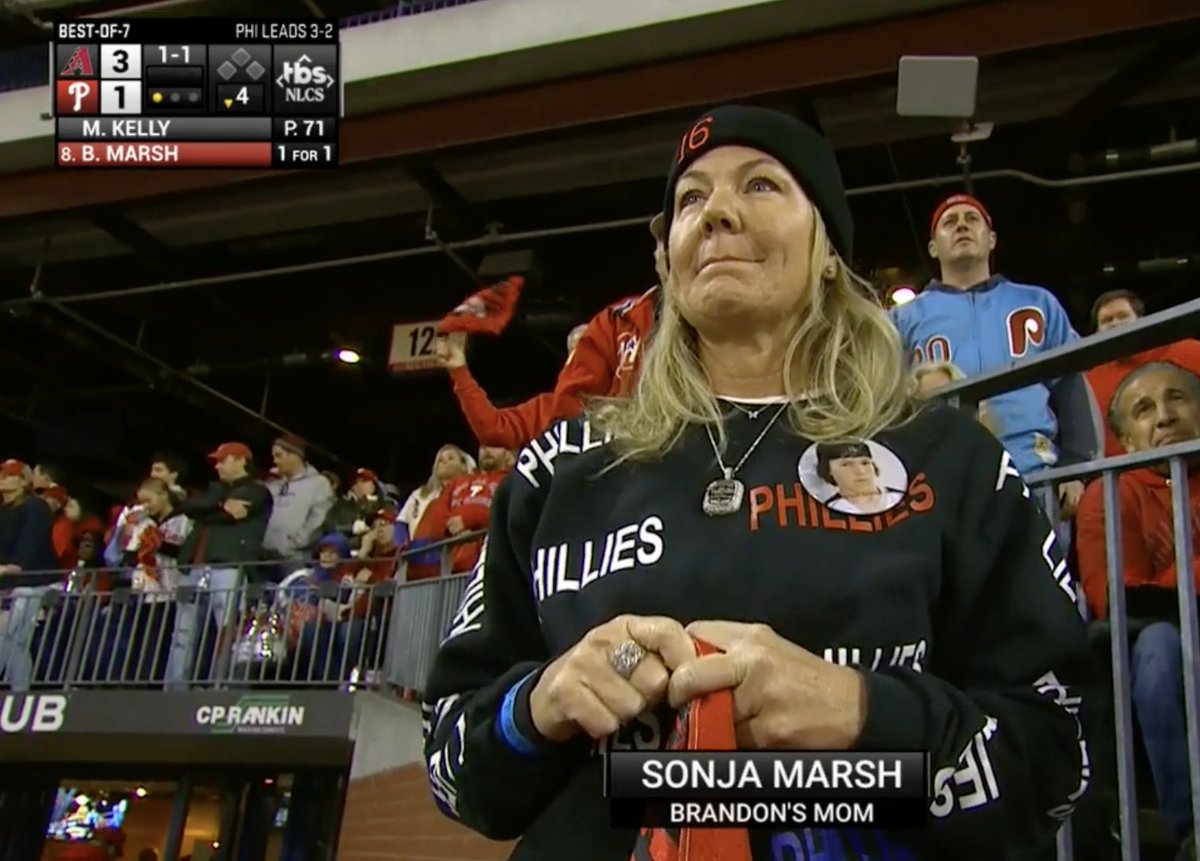 SlangsOnSports's tweet photo. BRANDON MARSH'S MOTHER'S PIN

BASEBALL IS THE BEST https://t.co/G9CUFB3pUO