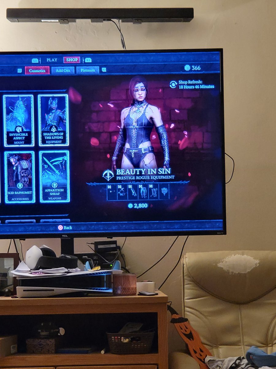 RSouthard's tweet photo. @Diablo I think one of your dev team got some kinks. Someone into leather play? Lol. https://t.co/B3v28SA5It