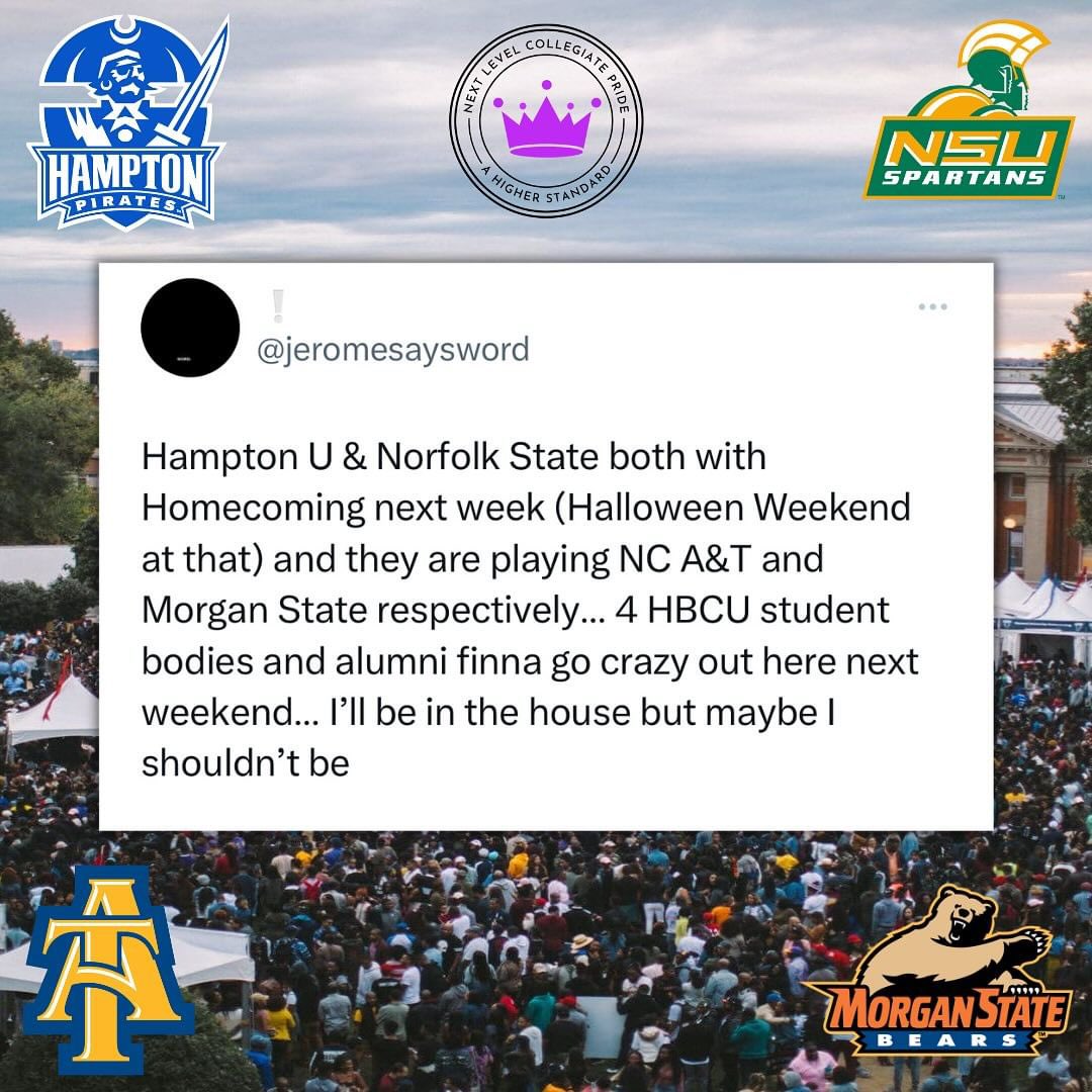 HbcuPass's tweet photo. The 757 is about to be CRAZY this weekend #HOMECOMINGSEASON
📸ahigherstandard https://t.co/7a8296mdMH