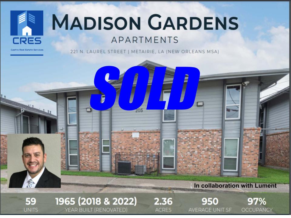 CRES2022's tweet photo. Congrats to Miguel Castro Jr for his recent closing!! https://t.co/XOdwORPR3S