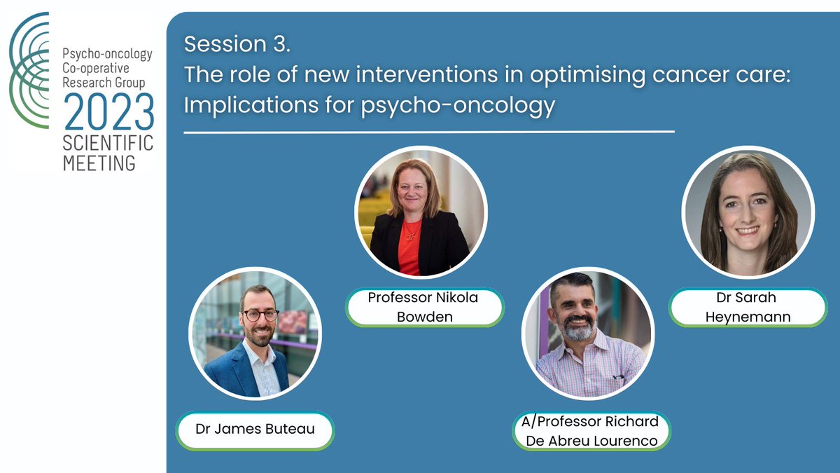 Only 1 week to go until our #PoCoG2023 Scientific Meeting! Join us to hear about the role of new interventions in optimising #Cancer care and its implications for #PsyOnc Tickets available here: eventbrite.com.au/e/pocog-2023-s… #SuppOnc