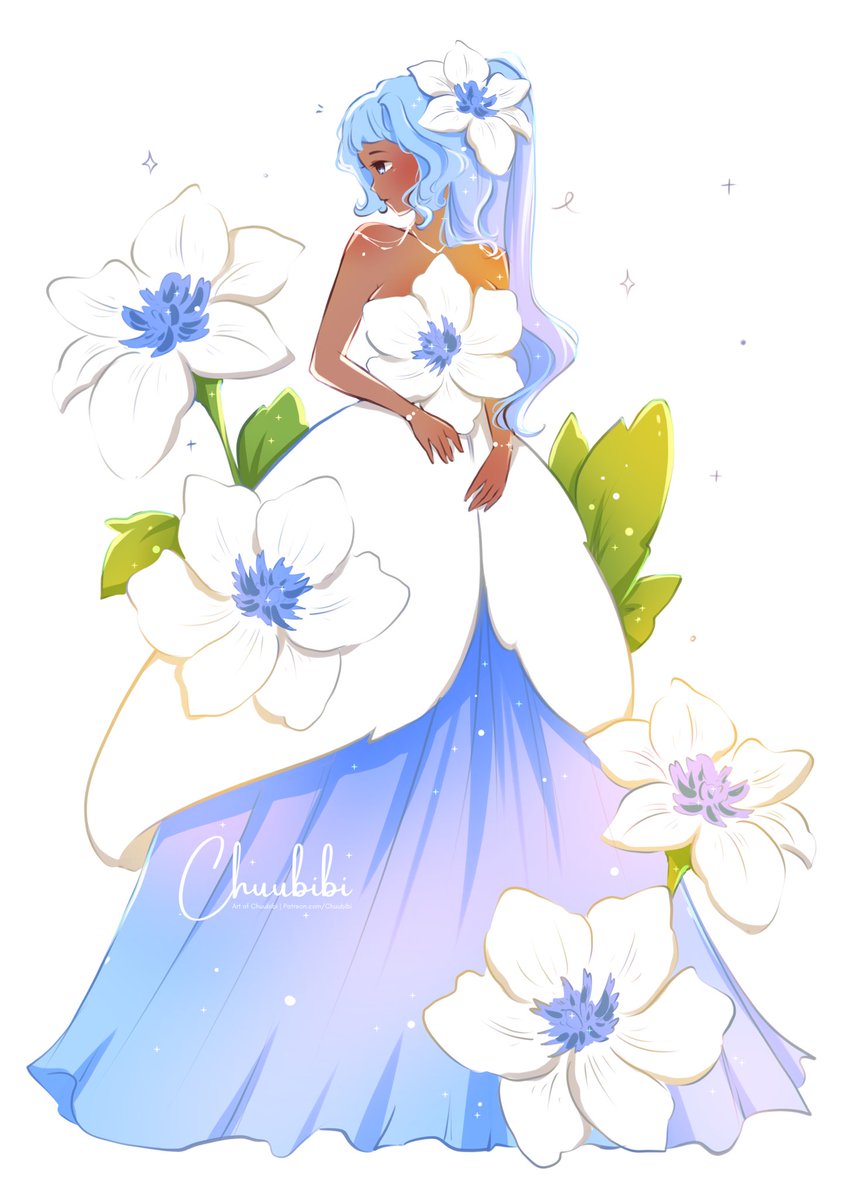 Chuutober Day 23: Clematis

#chuutober2023 #inktober2023 #procreateartist #digitalillustration