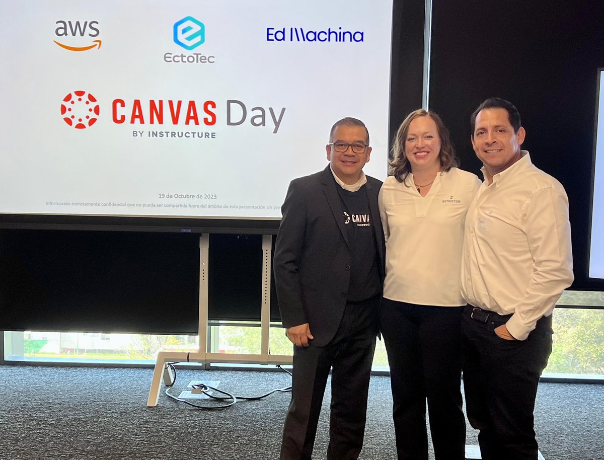 EctoTec's tweet image. Canvas Day 2023 🚀✨🙌🏼 

Last week we celebrated with our partners @Instructure, @awscloud , and @ed_machina in Mexico City! 

We shared with EdTech experts how we can improve the journey of students and professors😱💥
#SomoEctoTec #InstructureDiamondPartner #CanvasLMS