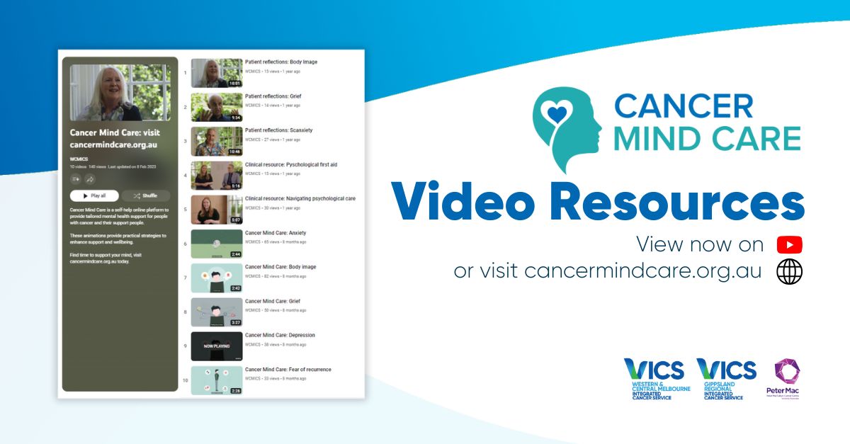WCMICS (@wcmics) on Twitter photo Register now to attend a free webinar focused on the #mentalhealth of people affected by cancer hosted by <a href="/PeterMacCC/">Peter Mac Cancer Centre</a> and <a href="/VCCCAlliance/">VCCC Alliance</a>: vcccalliance.org.au/events/mll-can…
Access information for your patients and carers now at cancermindcare.org.au. Register now to attend a free webinar focused on the #mentalhealth of people affected by cancer hosted by <a href="/PeterMacCC/">Peter Mac Cancer Centre</a> and <a href="/VCCCAlliance/">VCCC Alliance</a>: vcccalliance.org.au/events/mll-can…
Access information for your patients and carers now at cancermindcare.org.au.