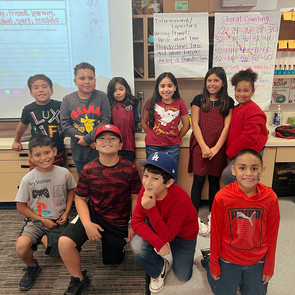 Today is the start of Red Ribbon Week. Students at Nuview Elementary School demonstrate they're "Red-y to Live a Drug-Free Life" by wearing red today.