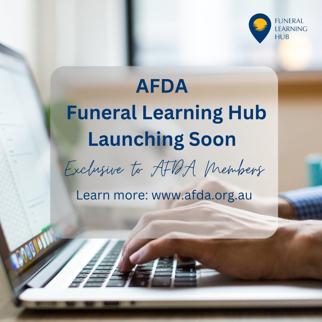 Get ready for an exciting launch! The AFDA Funeral Learning Hub is coming soon, and it's exclusively for AFDA members. Stay tuned for an amazing opportunity to expand your knowledge and skills! #AFDA #FuneralLearningHub #ProfessionalDevelopment