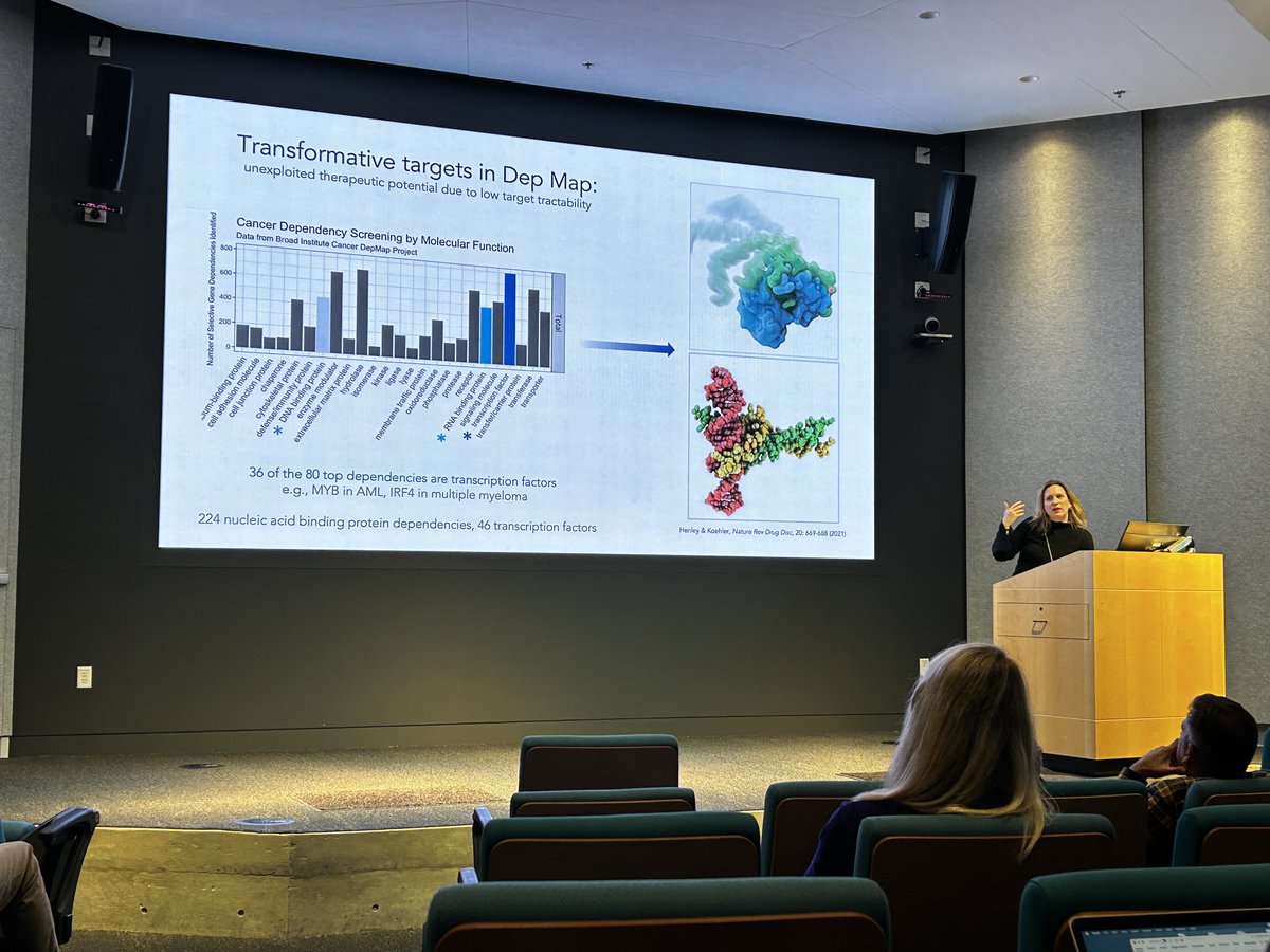 Angela Koehler “if there’s a religion in our lab, we start with binding!” What a pleasure to have you visit OHSU today! Oregon roots are creative and strong :-)