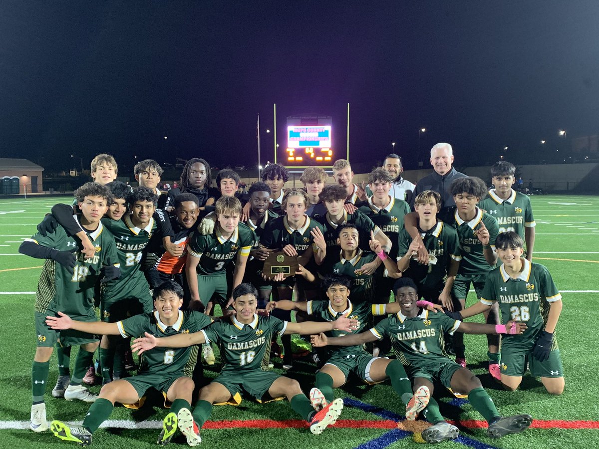 Congratulations to <a href="/dhshornetsAD/">Cliff Elgin</a> the 2023 <a href="/MCPS/">MCPS</a> Boys’ Soccer County Champions! #WeRAISE <a href="/mcpsAD/">Jeff Sullivan</a> <a href="/DHS_Principal/">Kurt Schneider</a>