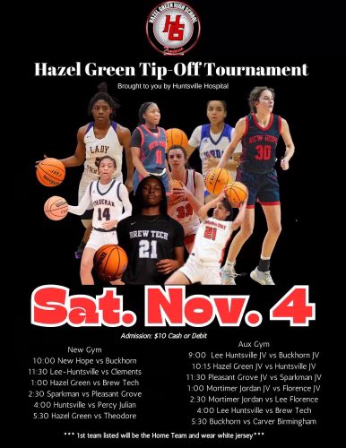 HGHSGirlsBBall's tweet photo. Please come and support Hazel Green’s Lady Trojans Tip-Off Tournament on Saturday, November 4th! https://t.co/4VGvsuRXat