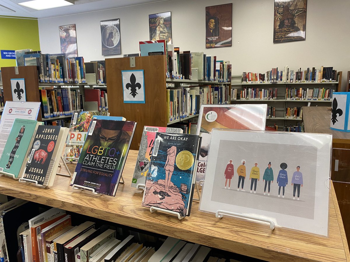 LPCIlibrarylife's tweet image. Today we Speak Up For School Libraries on Cdn School Library Day by celebrating the work we do to uplift student voice &amp;amp; well-being by centering books that express LGBTQia2s+ perspectives &amp;amp; represent characters of differing gender identities @lawrenceparkci @TDSBLibrary #CSLD2023