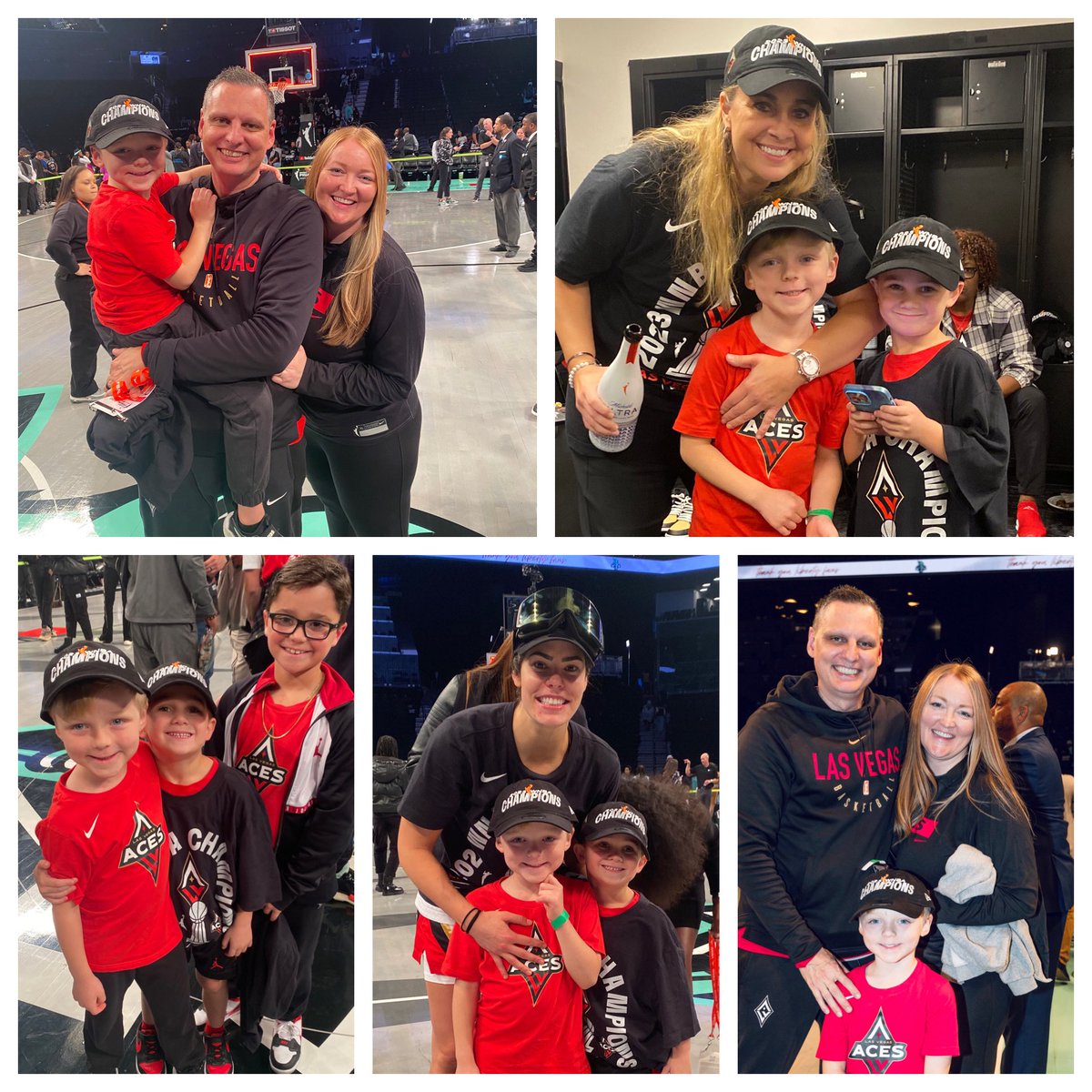LVRED's tweet photo. In honor of the @lvaces parade today to celebrate the back-to-back WNBA Champions. ♦️♠️ NY was a  blast and B and I getting to celebrate with Rich was the best! Such a fun team! More pics to come! #backtobackchamps @wnba #raisethestakes #wnbafinals2023 https://t.co/0xxTUArdZ7