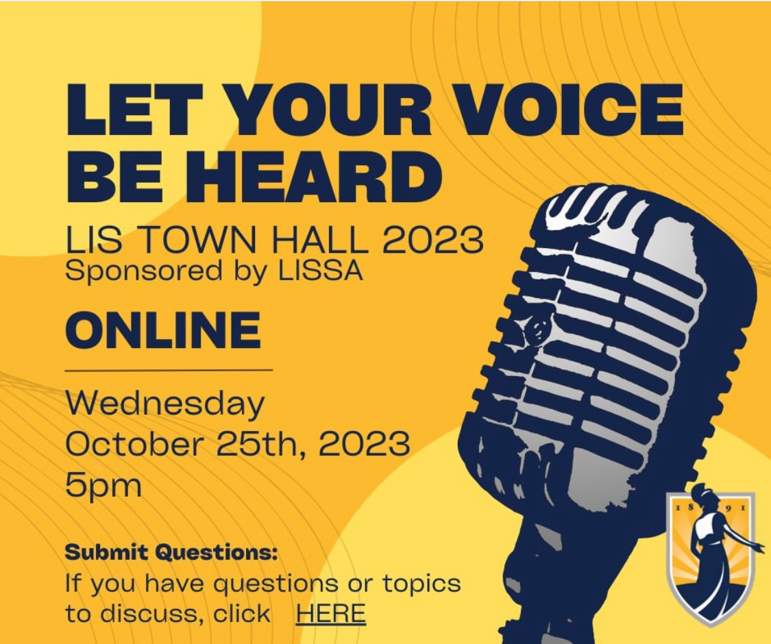 📣 DON'T FORGET 📣 Town Hall is happening THIS Wednesday at 5pm EST. Professors will delay class so you can attend. We look forward to hearing any of your questions and concerns regarding the LIS Department. 

Submit your questions or topics:
docs.google.com/forms/d/e/1FAI…