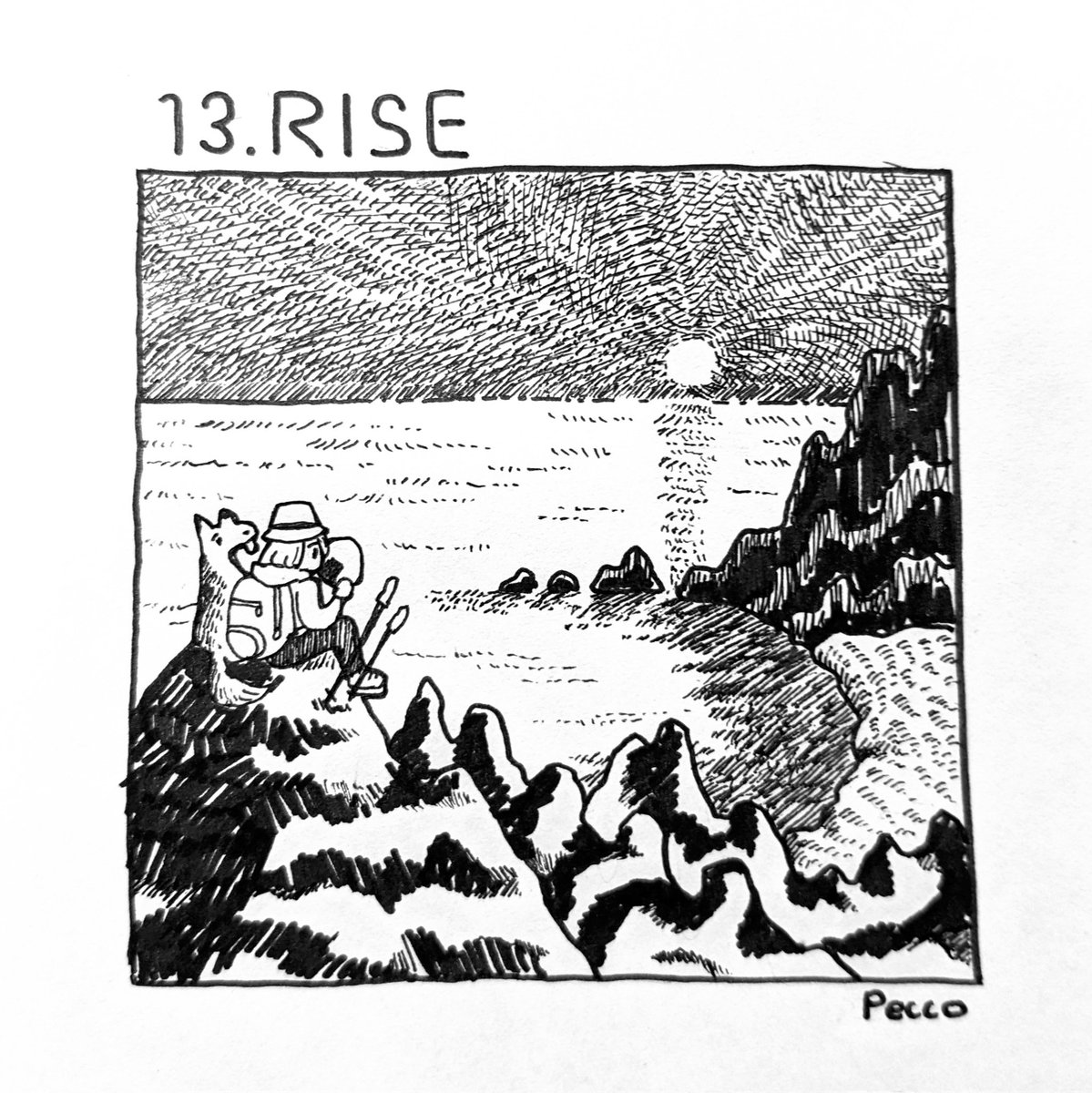 Inktober2023
day13.RISE

#inktober #inktober2023
#kuretake_inktober
#kuretake_inktober2023
#呉竹 