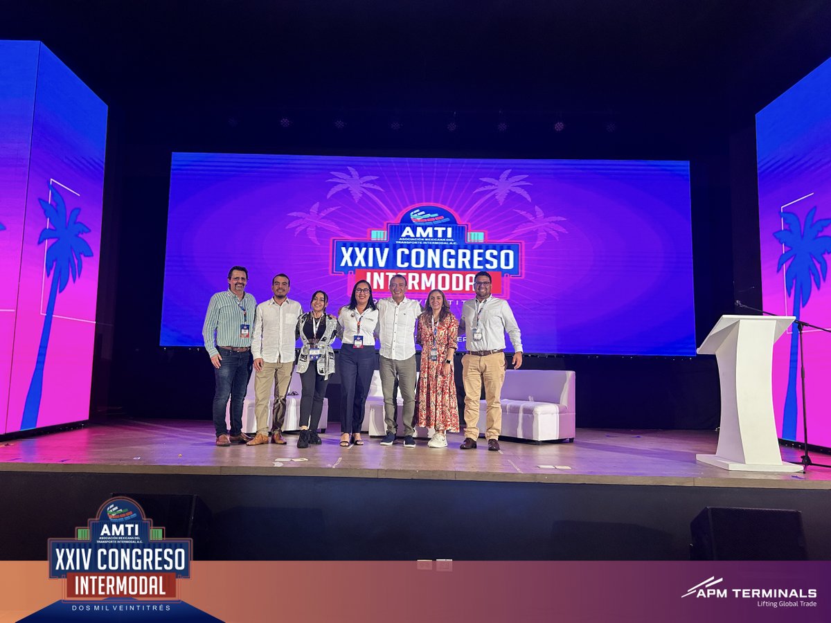 APMTerminalsLC's tweet photo. ¡APM Terminals presente en el XXIV Congreso Intermodal!

Una oportunidad para conocer las últimas tendencias y soluciones dirigidas a las nuevas tecnologías, innovación, sostenibilidad y eficiencia operativa; así como compartir el alto potencial del Puerto de Lázaro Cárdenas. https://t.co/AkfGsCaL7h