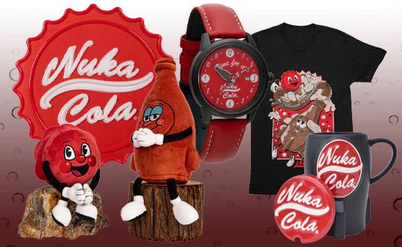 Arackmoore's tweet image. I absolutely LOVE this kind of merch!
And code BTFVNUKA saves 20% off of most of it!

gear.bethesda.net/?ref=bb-g28zd1

#fallout #gamemerch #fallout4 #nukacola #bethesda #bethesdagear #fallout76 #newvegas