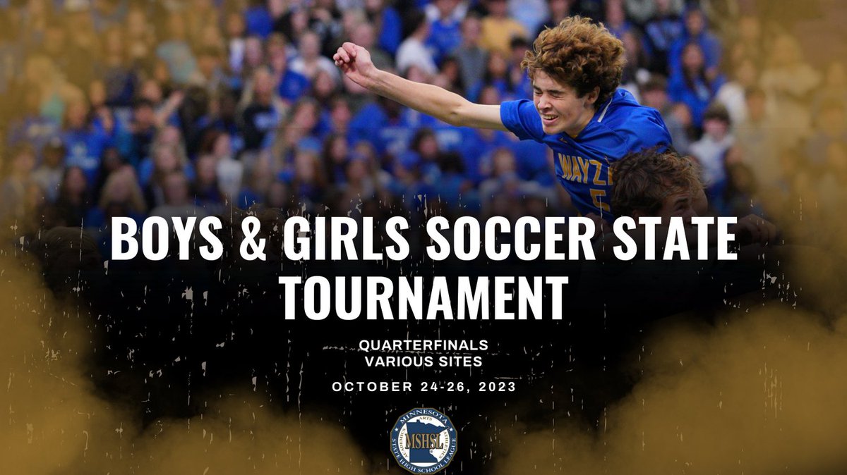 State tournament qualifiers are lacing up their cleats and gearing up to take the field. Our Boys and Girls Soccer State Tournament begins tomorrow! Head to you quarterfinal site to cheer on your players during the start of the tournament!
