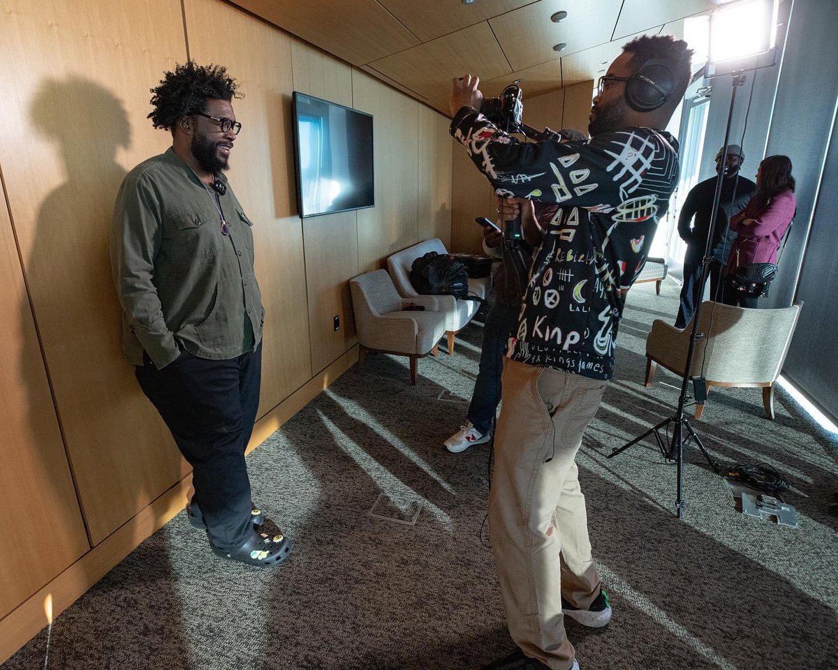 ThomasMobley's tweet photo. Filming an interview with QuestLove! https://t.co/3ee2Tl9UfO