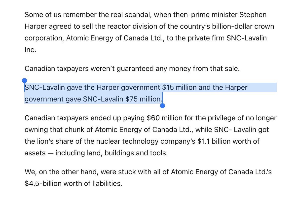 wilescape's tweet photo. @PierrePoilievre While we’re at it, can we also investigate how Harper and his Conservative government gave SNC-Lavalin $75 million
#NOBODYLikesPierrePoilievre
#NEVERVoteConservative
#ConservativesALWAYSLie https://t.co/WVGZnt6yQf