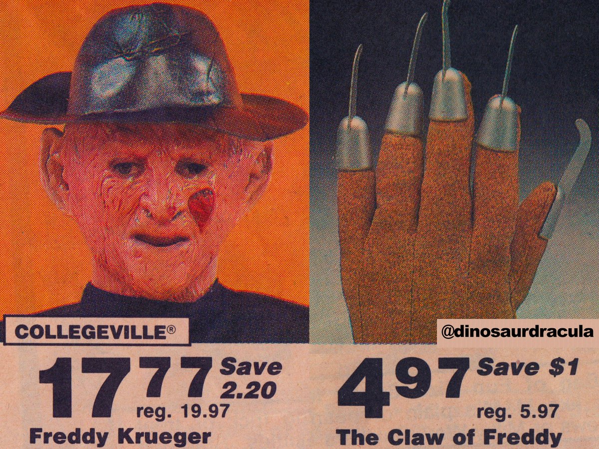 nothing says "halloween 1988" like "the claw of freddy"