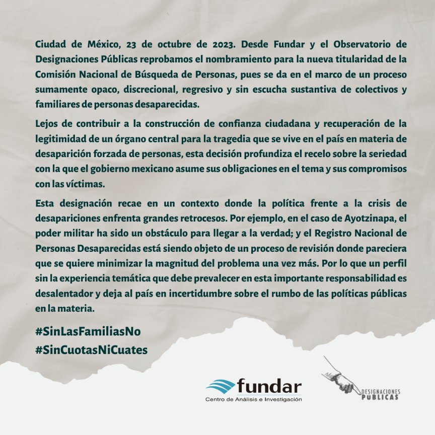Designaciones tweet media