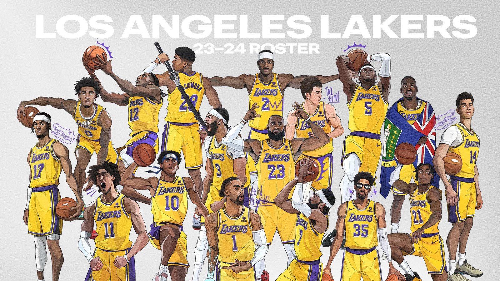 Los Angeles Lakers NEW STARTING LINEUP For 2022 Full Roster