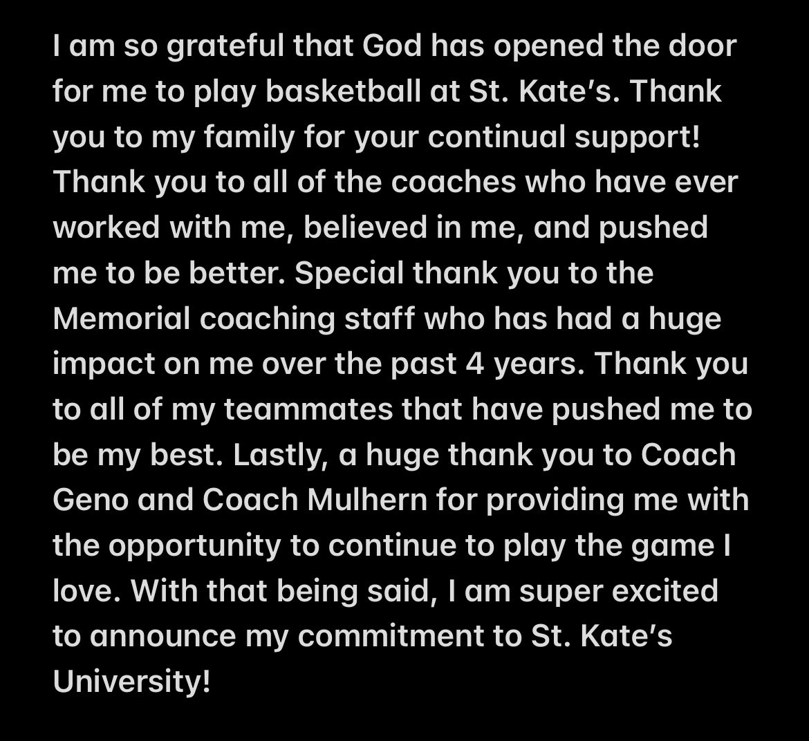 Committed! Can’t wait to be a Wildcat!💜<a href="/StKatesWBB/">St. Catherine University WBB</a>