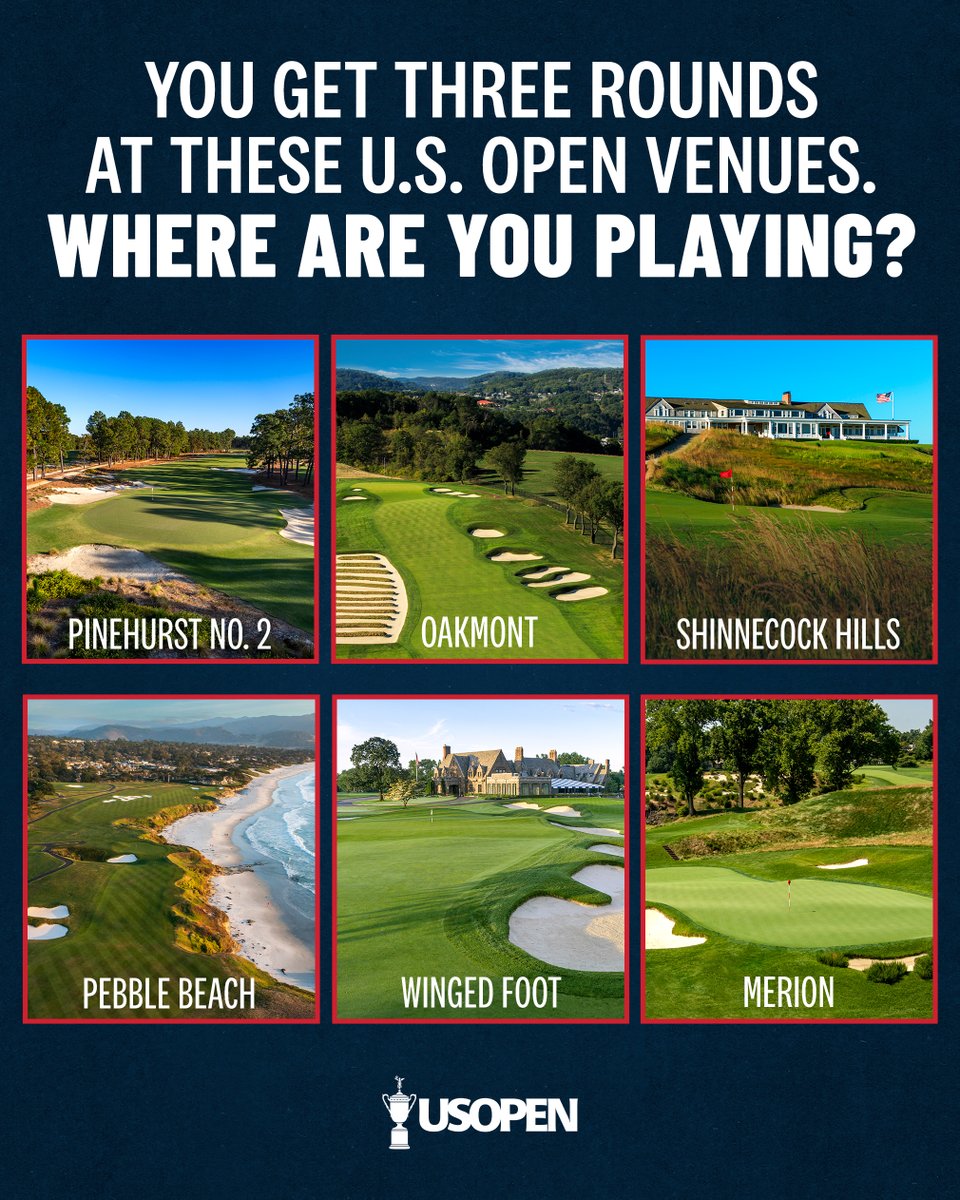 Three rounds. Six iconic courses. Choose wisely. 👀