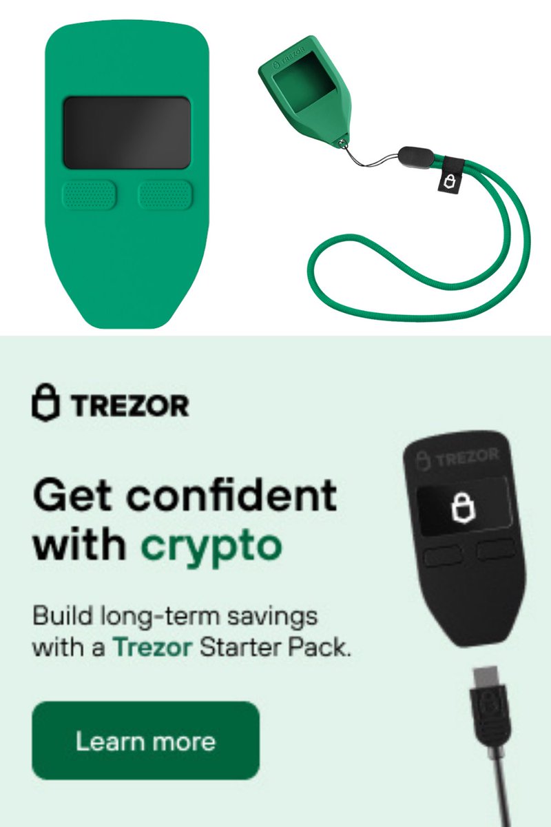 CryptoarticlesO's tweet image. Trezor is one of the most secure #Bitcoinwallets on the market. affil.trezor.io/SHBZ $ADA $SHIB #BTC #Bitcoin #Litecoin #Dogecoin #Ethereum #NFTs #Blockchain