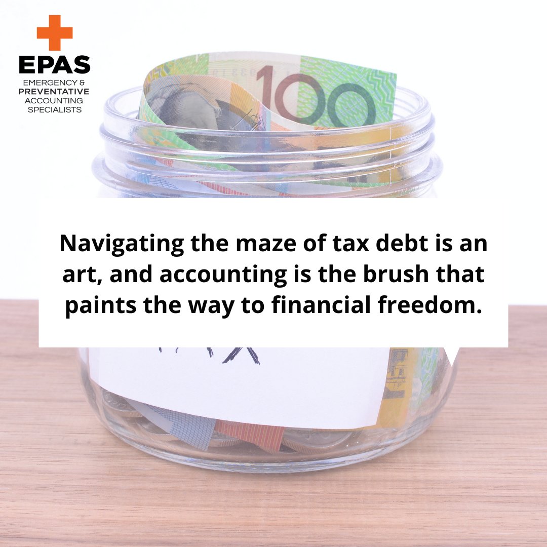 Break   free from the chains of tax debt! EPAS is your key to unlocking relief. Reach   out today and let's sculpt a strategy for your financial liberation.

📞 1800   556 426
💻 emergencyaccounting.com.au

#emergencyaccountant  #financialexpertise #businesshealth #businessdebt