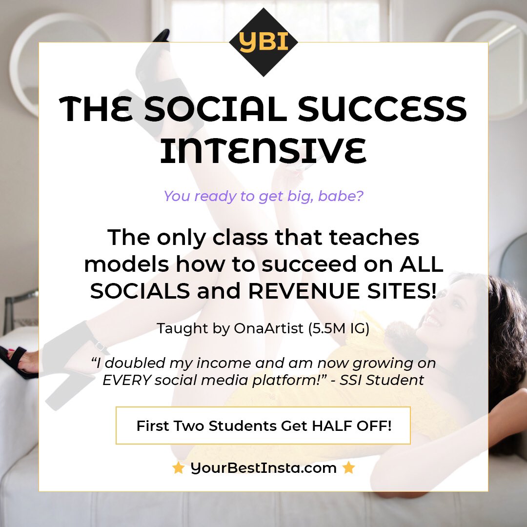 YourBestInsta's tweet image. Hey, ladies! You ready to get MODEL RICH? Next class starts 11/7!
Every student gets as much FREE promo as they spend on the class plus 10k GUARANTEED IG followers! 
“My monthly income has TRIPLED since taking your class. Thanks, Ona!” - SSI Student
 #tiktoktips #reddittips