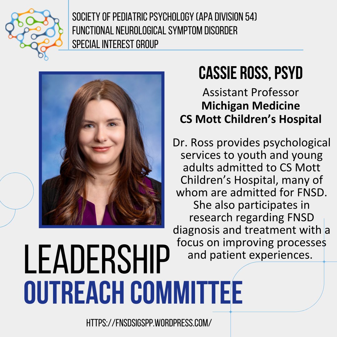 SPP Functional Neurological Symptom Disorder SIG (@spp_fnsd) on Twitter photo It's Monday, so we're back with another #MemberMonday! Introducing @kkulllgren, @lynch_phd, & Cassie Ross, PsyD - the Outreach Committee chairs. We're the faces behind the SIG's website, busy creating a resource for families & providers alike. #ThisIsPedPsych <a href="/SPPDiv54/">Society of Pediatric Psychology</a> #FND #FNSD It's Monday, so we're back with another #MemberMonday! Introducing @kkulllgren, @lynch_phd, & Cassie Ross, PsyD - the Outreach Committee chairs. We're the faces behind the SIG's website, busy creating a resource for families & providers alike. #ThisIsPedPsych <a href="/SPPDiv54/">Society of Pediatric Psychology</a> #FND #FNSD