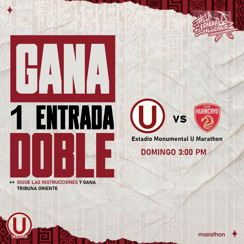 U1924eSports's tweet image. 🎟️¡Sorteo de entradas para Oriente!
¿Cómo ganar?

-Sigue esta cuenta.
-Etiqueta a tu acompañante.
-RT.

¡El día Viernes daremos al ganador(a)!

#LaGarraEvoluciona #UniversitarioeSports #ConLaUHastaElFinal
