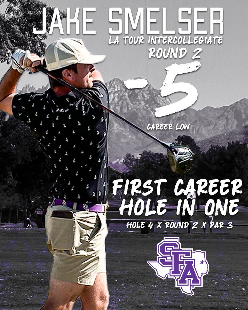 Lumberjack_Golf's tweet photo. HAVE A DAY JAKE 😤

A career low of -5 and a hole in one has Jake currently sitting in third place headed into day three! 

#AxeEm x #RaiseTheAxe https://t.co/QSwSAQCHjp