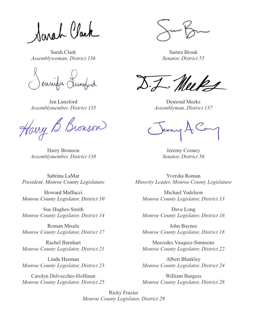 BIPOC communities are facing an epidemic of missing women &amp; girls. As #Roc grieves the loss of Jakarah Lopez-Moore, we are calling on <a href="/GovKathyHochul/">Governor Kathy Hochul</a> to sign legislation to create a task force to ensure that every missing persons case is handled equitably. 1/2