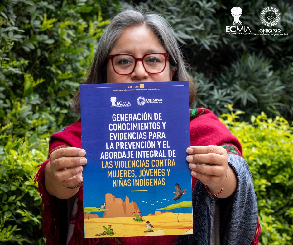 Para las #mujeresindígenas nuestra mirada sobre las violencias es distinta. Desarrollamos iniciativas para un futuro más justo.

📚Descarga la cartilla Generación de Conocimientos y Evidencias para la Prevención y Abordaje Integral de las Violencias: bit.ly/3QqwoNg