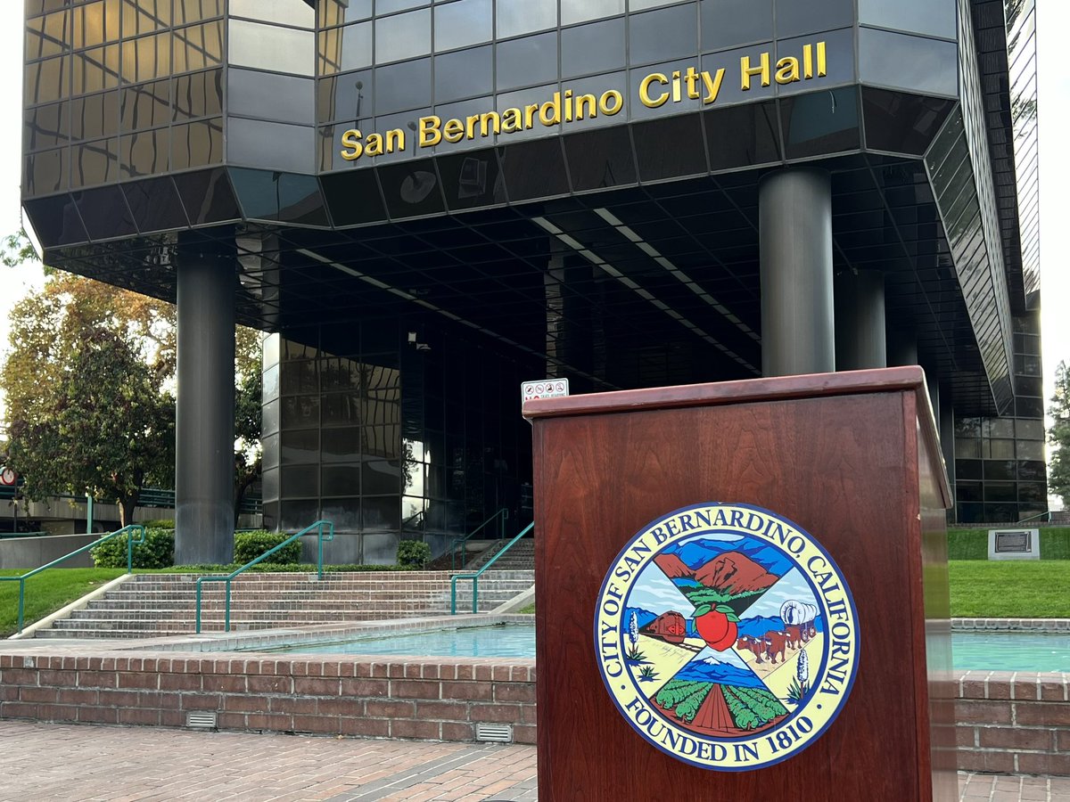 Good evening. I'm at San Bernardino City Hall. 

In about 20 minutes, city officials are scheduled to denounce a racist Zoom bombing at last week's council meeting.
