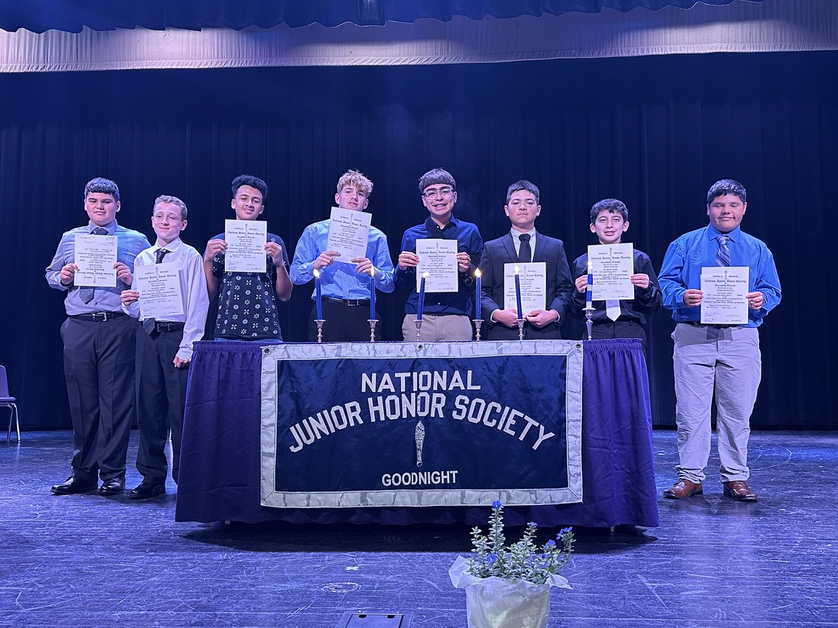 Congratulations to our student athletes for being inducted into the National Junior Honor Society! <a href="/GoodnightSMCISD/">Goodnight Middle School</a> <a href="/RattlerUp/">Rattler Athletics</a>