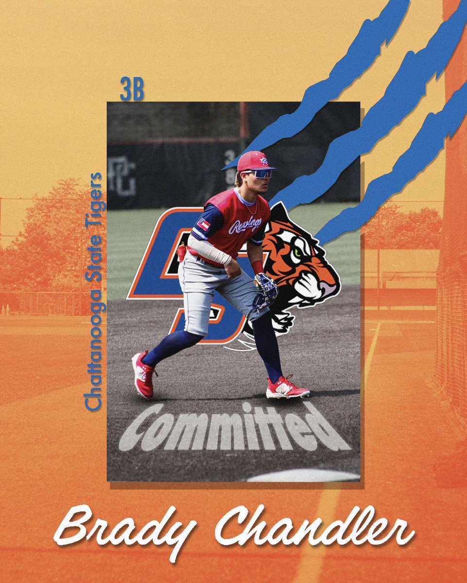 brady_chandler2's tweet image. I would like to announce my commitment to Chattanooga State. First off I would like to thank God for giving me the opportunity to play baseball at the next level. I would also like to thank my parents, family, friends, and coaches who have helped me along the way. Go tigers!