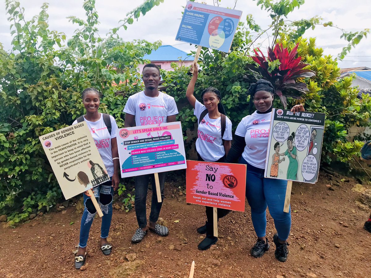 We believe targeting men to become ambassadors of Change to prevent gender based violence is by catching them young because they are growing in to adult therefore educating them about GBV is a huge impact in society for women. #HeForShe #Ambassadorofchange #womensolidarity