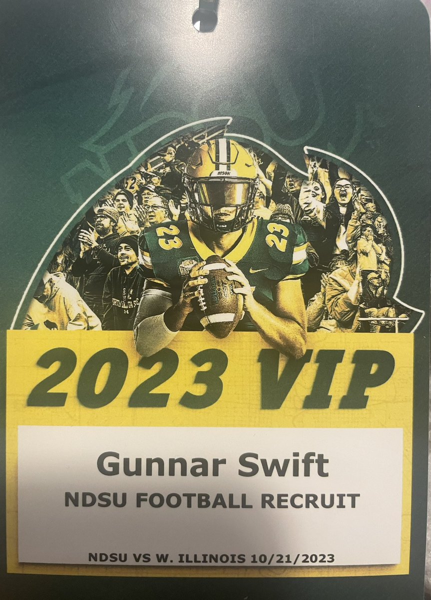 Gunnar Swift (@swift_gunnar) on Twitter photo Thanks <a href="/NDSUfootball/">NDSU Football</a> for having me up in Fargo this weekend. I can’t wait to get back up! <a href="/Coach_Roehl/">Coach Tyler Roehl</a> <a href="/CoachHestness/">Seth Hestness</a> Thanks <a href="/NDSUfootball/">NDSU Football</a> for having me up in Fargo this weekend. I can’t wait to get back up! <a href="/Coach_Roehl/">Coach Tyler Roehl</a> <a href="/CoachHestness/">Seth Hestness</a>